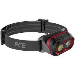 PCE LED-Stirnlampe S-800, 2000mAh, USB-C, IPX6, schwarz