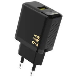 A23 2.4A USB-A Charger - Black