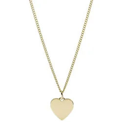 Fossil Kette mit Anhänger Kette Damen Drew Heart Edelstahl Goldfarben JF03080710 goldfarben