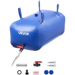 VEVOR Wasserspeicherblase, 113 L PVC-Weichwasserbeutel, Wasserspeicherbehälter, auslaufsicherer & verschleißfester Wohnmobil-Wassertank für die Bewässerung von Outdoor, Wohnmobil, LKW
