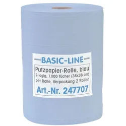 OTTO Office Papier-Putztuchrolle blau 2-lagig 38x38 cm (2x1000 Blatt) blau, 38 cm