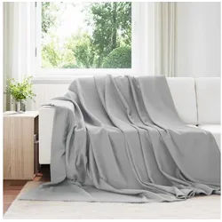 vidaXL Tagesdecke, Wohndecken 24 Stück Grau 270 x 240 cm Fleece grau