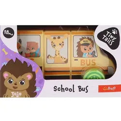 Trefl: Tiny Tails Magnetischer Holzschulbus