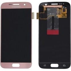 Samsung LCD Assembly (Display, Galaxy S7), Mobilgerät Ersatzteile, Gold, Pink