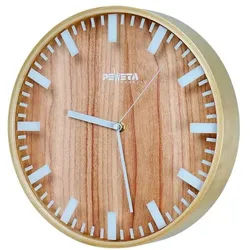 Peweta Uhren Funk-Wanduhr »210« Balken Ø 31,3 cm silber