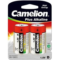 2er Pack Mono-Batterien CAMELION AlkalinePlus Ty D/LR20, 1,5V