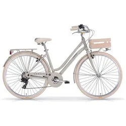MBM Cityrad New Apostrophe Woman 28 Zoll, 7 Gang Shimano, Kettenschaltung, Citybike 28 Zoll New Apostrophe Woman beige