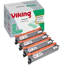 Viking TN-243CMYK Kompatibel Brother Tonerkartusche Cyan, Gelb, Magenta, Schwarz Multipack 4 Stück