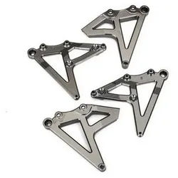 Traxxas Modellbausatz 8538X Dämpfer-Halter, hinten l/r (satin schwarz chrome-plated)