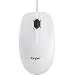 Logitech B100 Kabelgebundene Maus Weiß Bulk