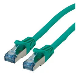 ROLINE Patchkabel Cat.6A S/FTP (PiMF) LAN-Kabel, RJ-45 Männlich (Stecker), RJ-45 Männlich (Stecker) (150.0 cm), Component Level, LSOH grün
