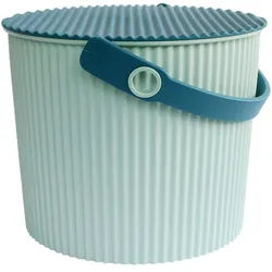 Eimer mit Deckel Omnioutil Hachiman blau, 27.1x21.1x25.4 cm