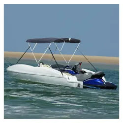vidaXL Schutzplane, 3-Bow Bimini-Top mit Mesh-Seitenteilen 183x(154-167)x137 cm