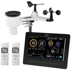 dnt WiFi-Wetterstation WeatherScreen PRO mit Zusatzsensor
