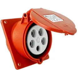 CEE Einbausteckdose schräg 400V 16A 5P 83x90 mm 3105-309-1600