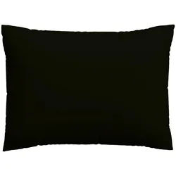 Schlafgut Kissenhülle , Schwarz , Textil , Uni , 40x60 cm , Grüner Punkt, AZO-frei, Oeko-Tex® Made IN Green , bügelleicht, bügelfrei, hochwertige Qualität, formstabil, langlebig , Heimtextilien, Bezüge, Kissenbezüge