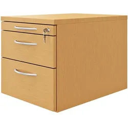fm Büromöbel Schubladen Rollcontainer braun, 43.4x40x60 cm