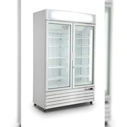 SARO Kühlschrank mit 2 Glastüren, weiß, Modell G 885