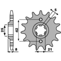PBR Standard-Stahlkettenrad 575 - 520