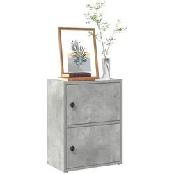 vidaXL Regal NA Bücherregal Betongrau 40x24x52 cm Spanplatte grau