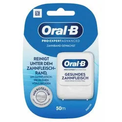 Multipack 4x Oral-B Pro-Expert Advanced Zahnband Gewachst, Gesundes Zahnfleisch, geschmacksneutral, 4x50 m