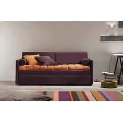 JVmoebel Schlafsofa Multifunktionales Hochbett in Lila mit ausklappbarer Liegefläche, 1 Teile, Made in Europa lila