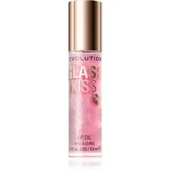 Revolution Glass Kiss Glitzeröl für Lippen Farbton Fairytale Peach 5.5 ml
