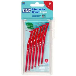 TePe Angle Interdentalbürsten rot 0,5 - 0,9 mm Zahnbürste 6 St 6 St Zahnbürste