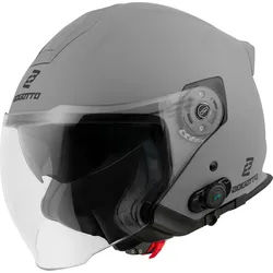 Bogotto H586 BT Solid Bluetooth Jethelm, grau, Größe XS für Frauen