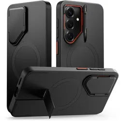 Kevlar Aura MagSafe Case for Samsung Galaxy S26 - Black & Orange