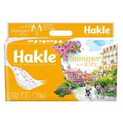 Hakle® Toilettenpapier Sommer Design, 3-lagig, Weiches Klopapier mit sommerlichen Design, 1 Packung = 16 Rollen à 150 Blatt