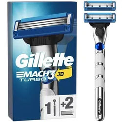 Mach3 Turbo 3D Razor handle + 2 blades