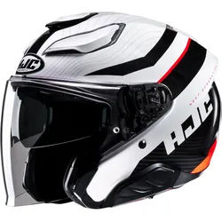 HJC F31 Naby Jethelm, schwarz-weiss-rot, Größe XL