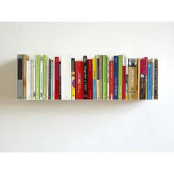 Taschenbuchregal Linea 1 linea1 weiß, Designer Apuzzo & Jurasic, 19.4x70x15.6 cm