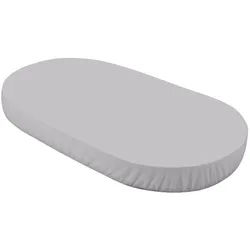 Waldin Spannbettlaken Spannbettlaken groß, für Waldin Babybett 7in1 OWAL, Grau, Spannbetttuch grau