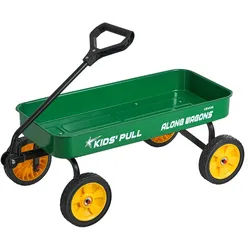 VEVOR Bollerwagen für Kinder ab 18 Monaten, 1010x480x360 mm, Transportwagen Tragkraft bis 80 kg, Handwagen mit Griff, ideal als Geburtstagsgeschenk für Gartenarbeit, Strand & Camping, Grün