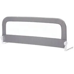 Fillikid Bettschutzgitter Lara - Grau, Bettgitter Rausfallschutz klappbar für Standard & Boxspringbett grau