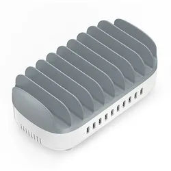 ORICO Smartphone-Dockingstation DUK-10P-V1, 10 USB Ports mit intelligenter Stromverteilung und aktiver Kühlung weiß