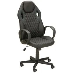Chefsessel Erol in Grau/Schwarz