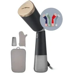 Philips Dampfbürste STH5030 "Styler", 120 ml und 200 ml Wassertank, Metallplatte, 1400 W, Steamer im schlanken Design; 2-in-1 Handschuh, Tasche, Stylemat inkl. grau