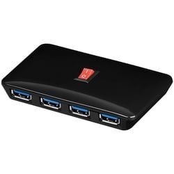 4-fach USB-HUB 3.0 SuperSpeed USB-HUB inkl. Netzteil