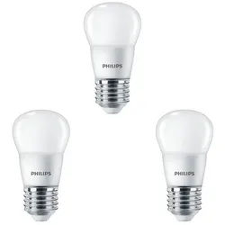 3-pack Leuchtmittel LED 5W Kunststoff Krone (470lm) E27 - Philips