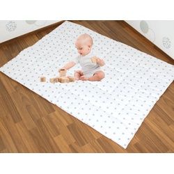 Primawela Spielmatte Spielmatte Spieldecke Krabbeldecke Kinder Baby Decke Baumwolle weiß