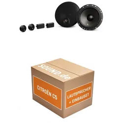 JUST SOUND best choice for caraudio Lautsprecher Boxen Einbauset Infinity Alpha 603C Citroën C5 Typ RD/TD Auto-Lautsprecher (90 W) schwarz