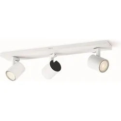 Philips LED Deckenspot myLiving Runner 3flg., 690lm, Weiß, LED fest integriert, Warmweiß weiß 48 cm x 9 cm x 10,9 cm