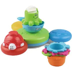 My Baby Lou Badespielzeug , Multicolor , Kunststoff , 8-teilig , Bsci, EN 71 , farbecht , Freizeit & Co, Pools & Wasserspass, Wasserspass