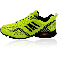 Nowaland Bequeme und Funktionale Outdoor-Schuhe Freizeitschuhe Sneaker grün|schwarz 46 EU