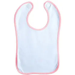 Link Kids Wear Babylätzchen Double Layer Gr. One Size white/babypink