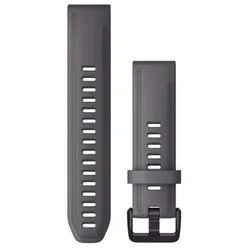 QUICKFIT-ARMBÄNDER 20 MM Schiefergraues Silikon mit violetten Teilen