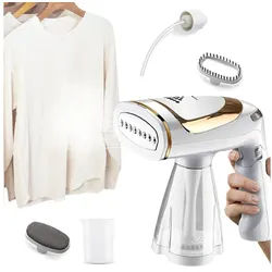 AIMAX Reise-Dampfbügeleisen Steamer Dampfglätter Reise 1600W Dampfbürste Dampfbügel 250ml, für Bügeln im Urlaub Hand Reisesteamer Handheld Handdampfer weiß
